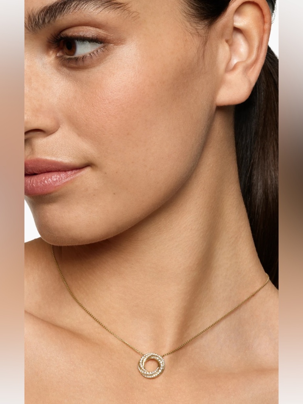 DAVID YURMAN PETITE PAVÉ CROSSOVER PENDANT NECKLACE
18K Yellow Gold & Diamonds - Picture 15 of 16
